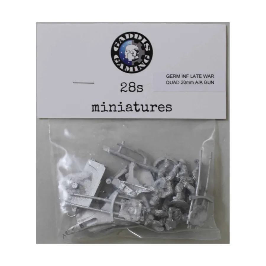 GLW 20mm Quad 20mm A/A Gun & Crew, WWII Miniatures - Germany - Late War - Artillery (28mm)
GLW 20mm Quad 20mm A/A Gun & Crew, WWII Miniatures - Germany - Late War - Artillery (28mm)