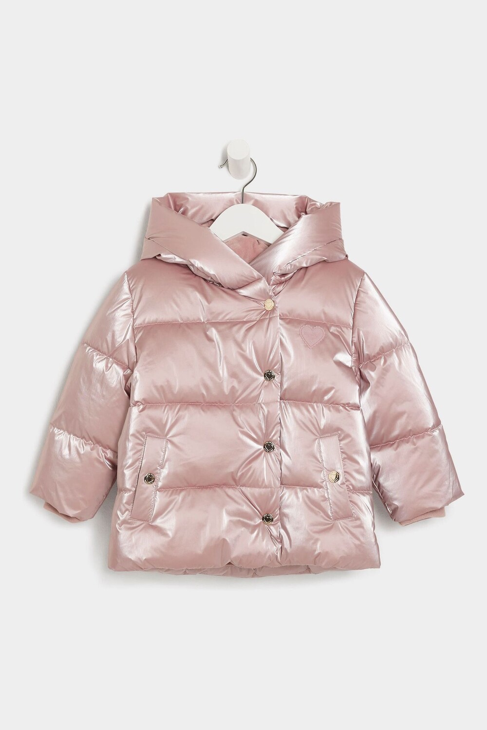 Утепленное пуховое пальто с рисунком в виде сердца для девочек River Island, розовый
Утепленное пуховое пальто с рисунком в виде сердца для девочек River Island, розовый