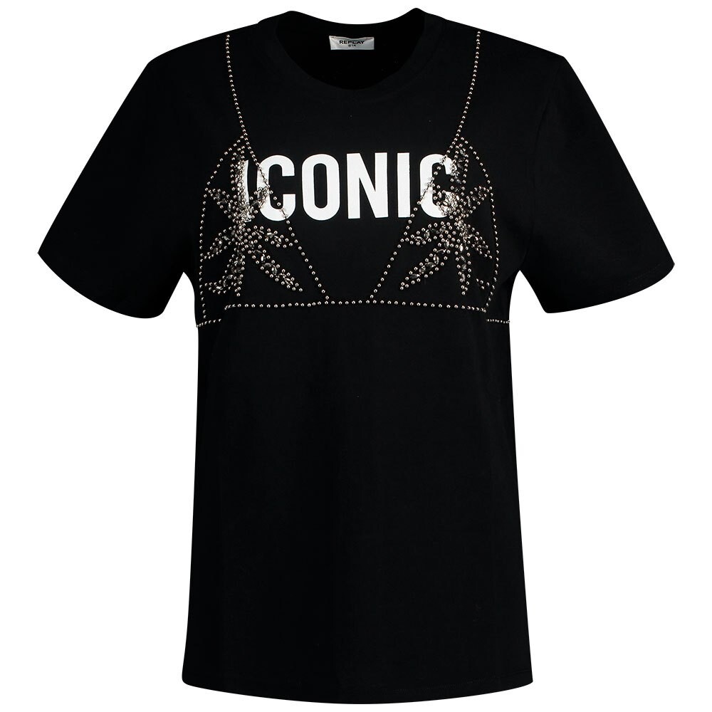 Футболка Replay W3509E, черный 
Футболка Replay W3509E, черный