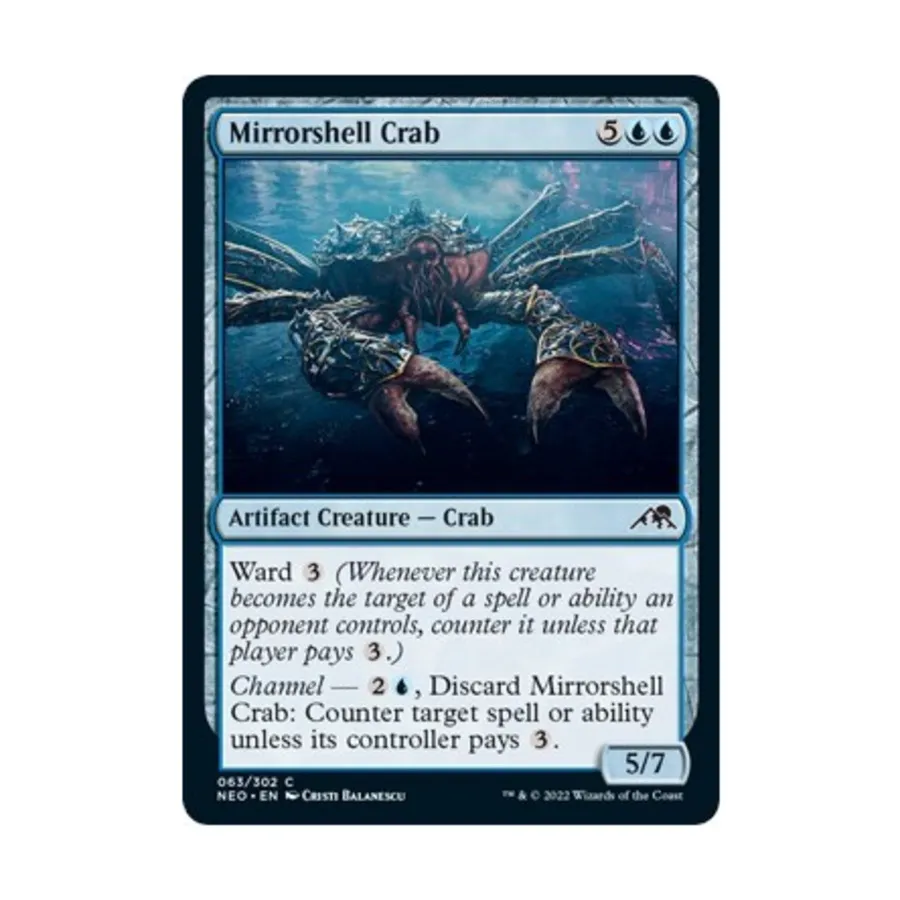 CCG Зеркальный краб (С), MTG - Kamigawa : Neon Dynasty
CCG Зеркальный краб (С), MTG - Kamigawa : Neon Dynasty