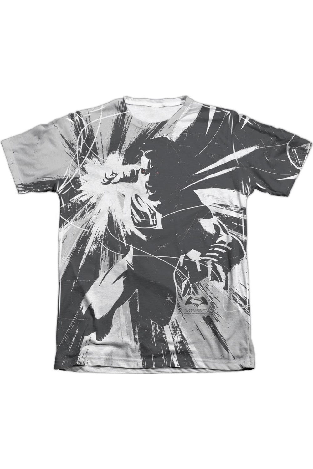 Футболка с коротким рукавом из полиэстера/хлопка с контрастной графикой для взрослых «Бэтмен против Супермена» Gildan, белый
Футболка с коротким рукавом из полиэстера/хлопка с контрастной графикой для взрослых «Бэтмен против Супермена» Gildan, белый