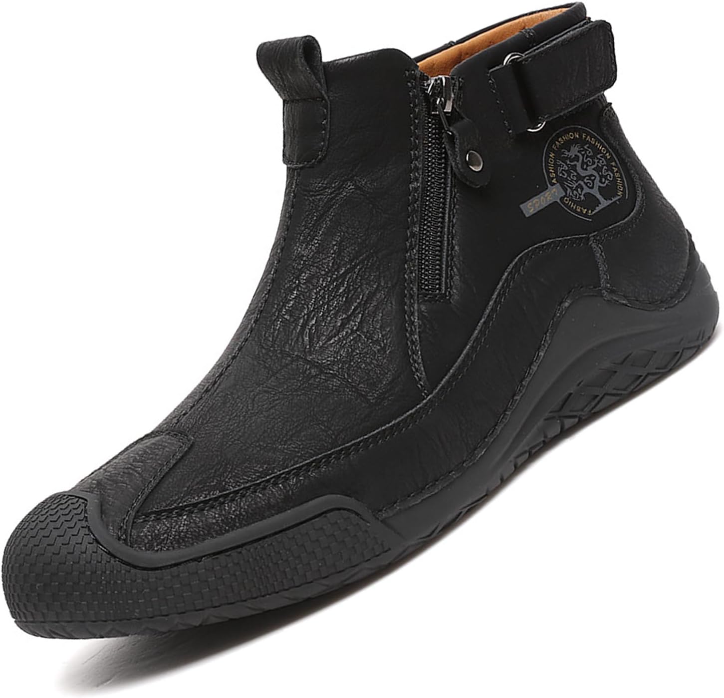 Мужские лоферы DirraBra с ручной прошивкой, кожаные, повседневные, с модной боковой молнией, нескользящие, чукка, удобные для улицы, с теплой подкладкой из меха, классическая обувь, черный
Мужские лоферы DirraBra с ручной прошивкой, кожаные, повседневные, с модной боковой молнией, нескользящие, чукка, удобные для улицы, с теплой подкладкой из меха, классическая обувь, черный