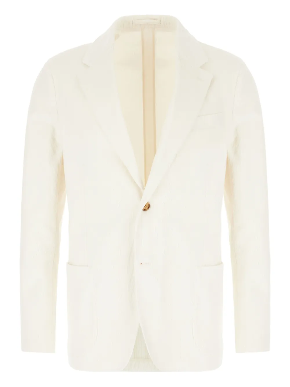 Вельветовый однобортный пиджак Lardini, белый
Вельветовый однобортный пиджак Lardini, белый