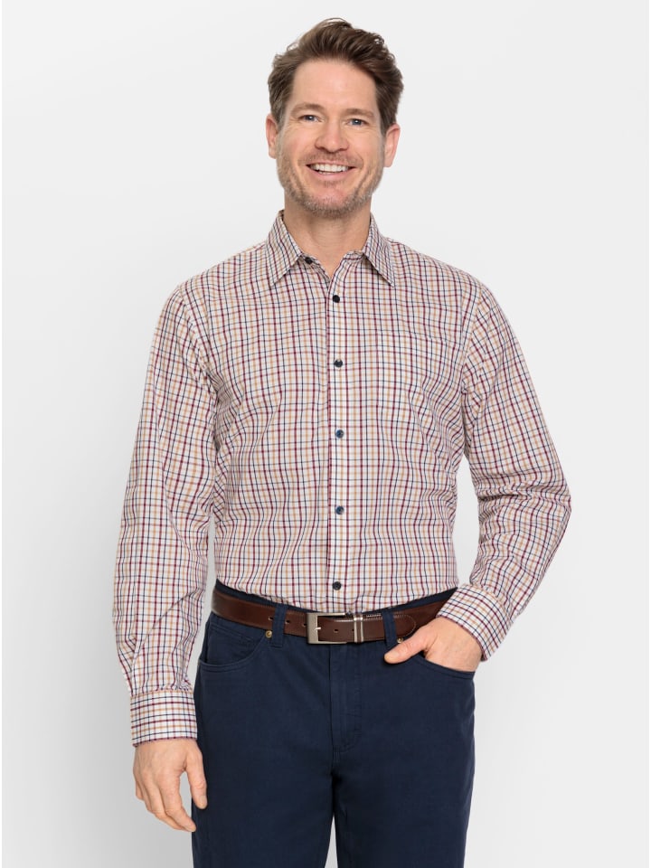 Рубашка с длинными рукавами темно-синего и бордового цветов WITT WEIDEN
Рубашка с длинными рукавами темно-синего и бордового цветов WITT WEIDEN