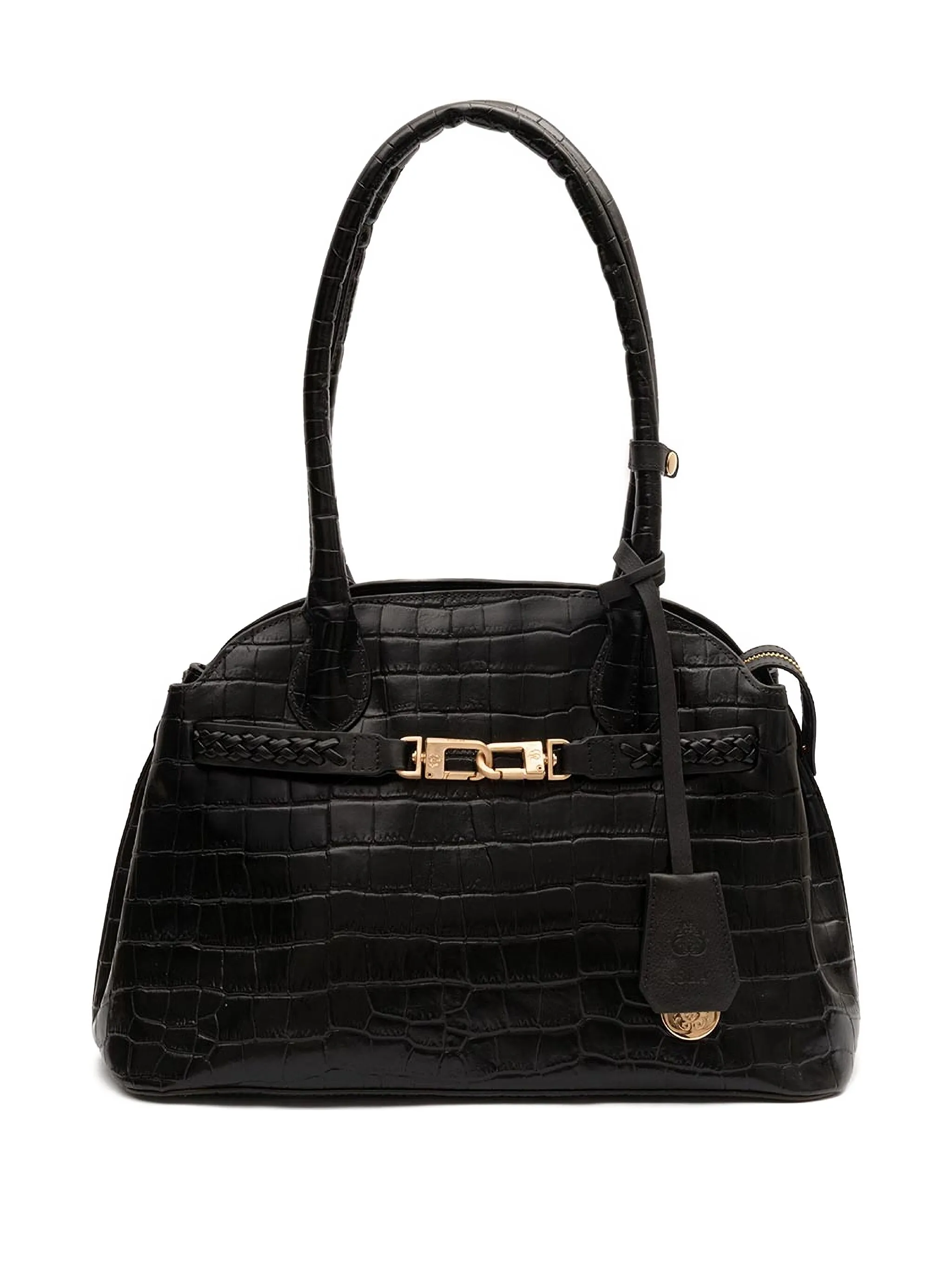 Сумка на плечо Gaia с тиснением под крокодила Isla, черный
Сумка на плечо Gaia с тиснением под крокодила Isla, черный