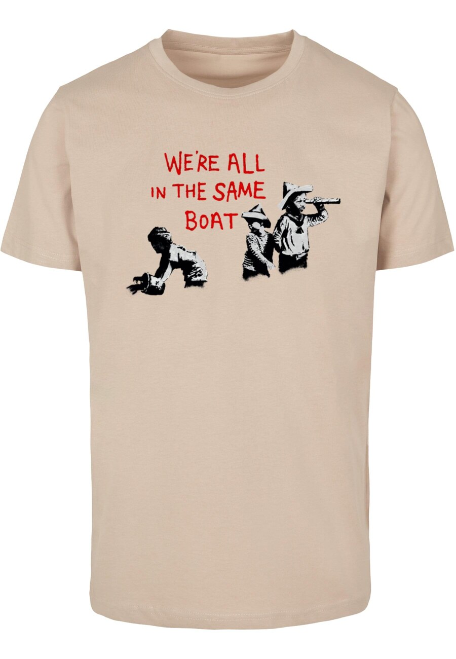 Рубашка Merchcode Brandalised - In The Same Boat, кэмел
Рубашка Merchcode Brandalised - In The Same Boat, кэмел