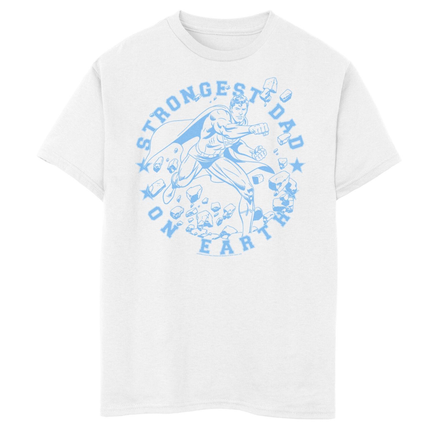 Футболка с рисунком «Сильнейший папа» и «Супермен» для мальчиков 8–20 лет из комиксов DC Comics DC Comics
Футболка с рисунком «Сильнейший папа» и «Супермен» для мальчиков 8–20 лет из комиксов DC Comics DC Comics