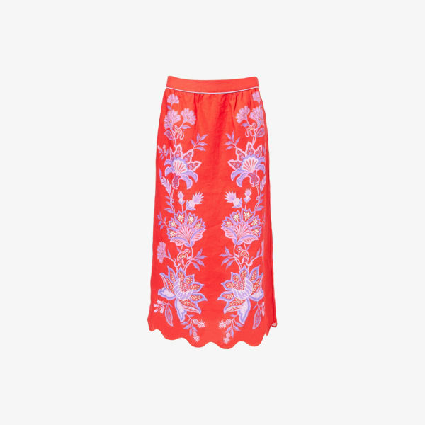 Юбка льняная Farm Rio с волнистым краем, красный
Юбка льняная Farm Rio с волнистым краем, красный