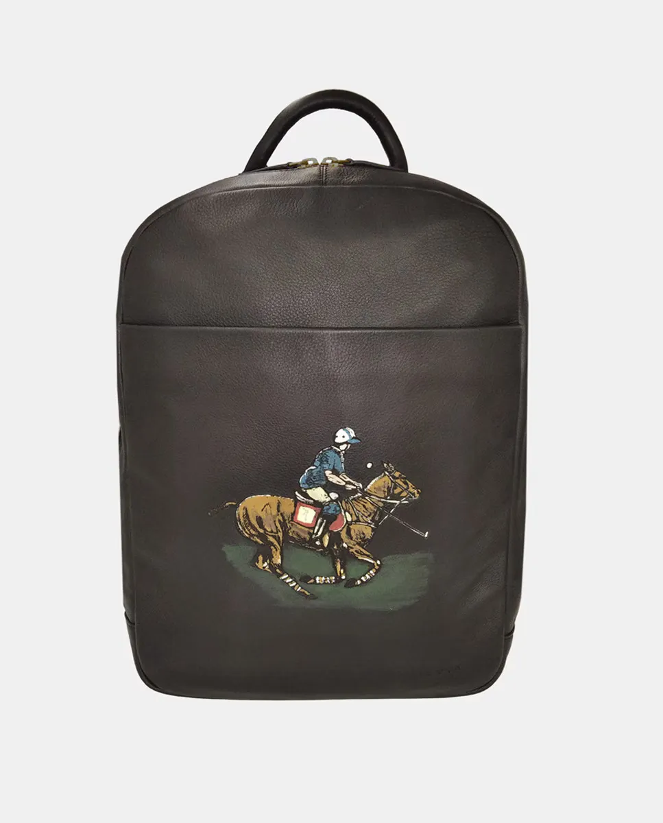 Мужской кожаный рюкзак Leyva, коричневый
Мужской кожаный рюкзак Leyva, коричневый