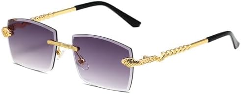 Новые солнцезащитные очки Polygon без оправы для женщин, ретро-стиль с змеиным узором, прозрачные очки для мужчин, защита от УФ-излучения UV400 (2026-2023) MTZJH, Grey Gradient
Новые солнцезащитные очки Polygon без оправы для женщин, ретро-стиль с змеиным узором, прозрачные очки для мужчин, защита от УФ-излучения UV400 (2026-2023) MTZJH, Grey Gradient