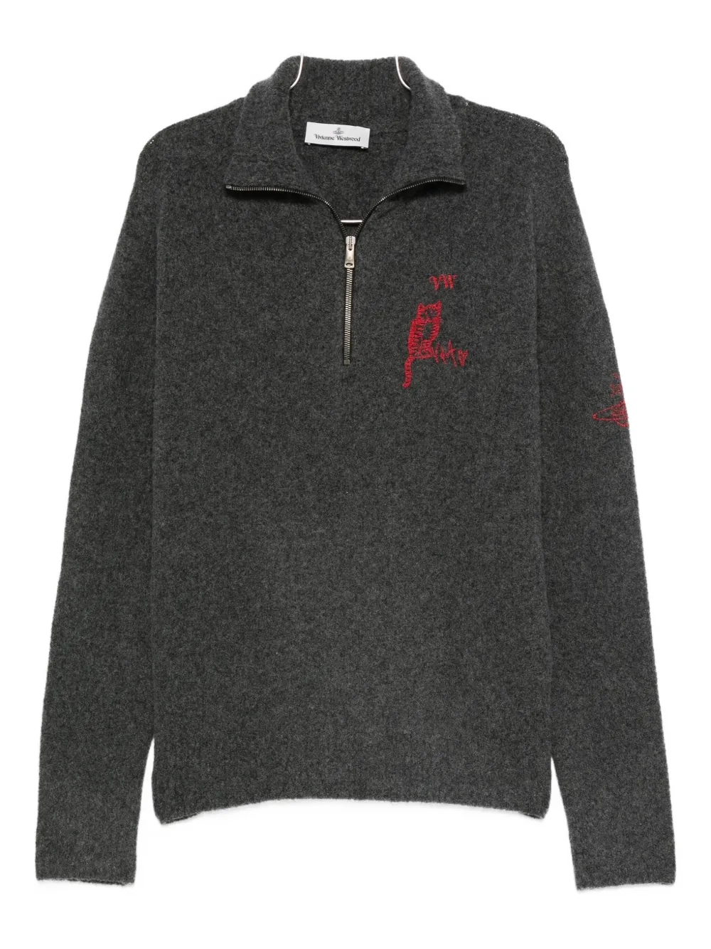 Свитер с вышитым логотипом Vivienne Westwood, серый
Свитер с вышитым логотипом Vivienne Westwood, серый