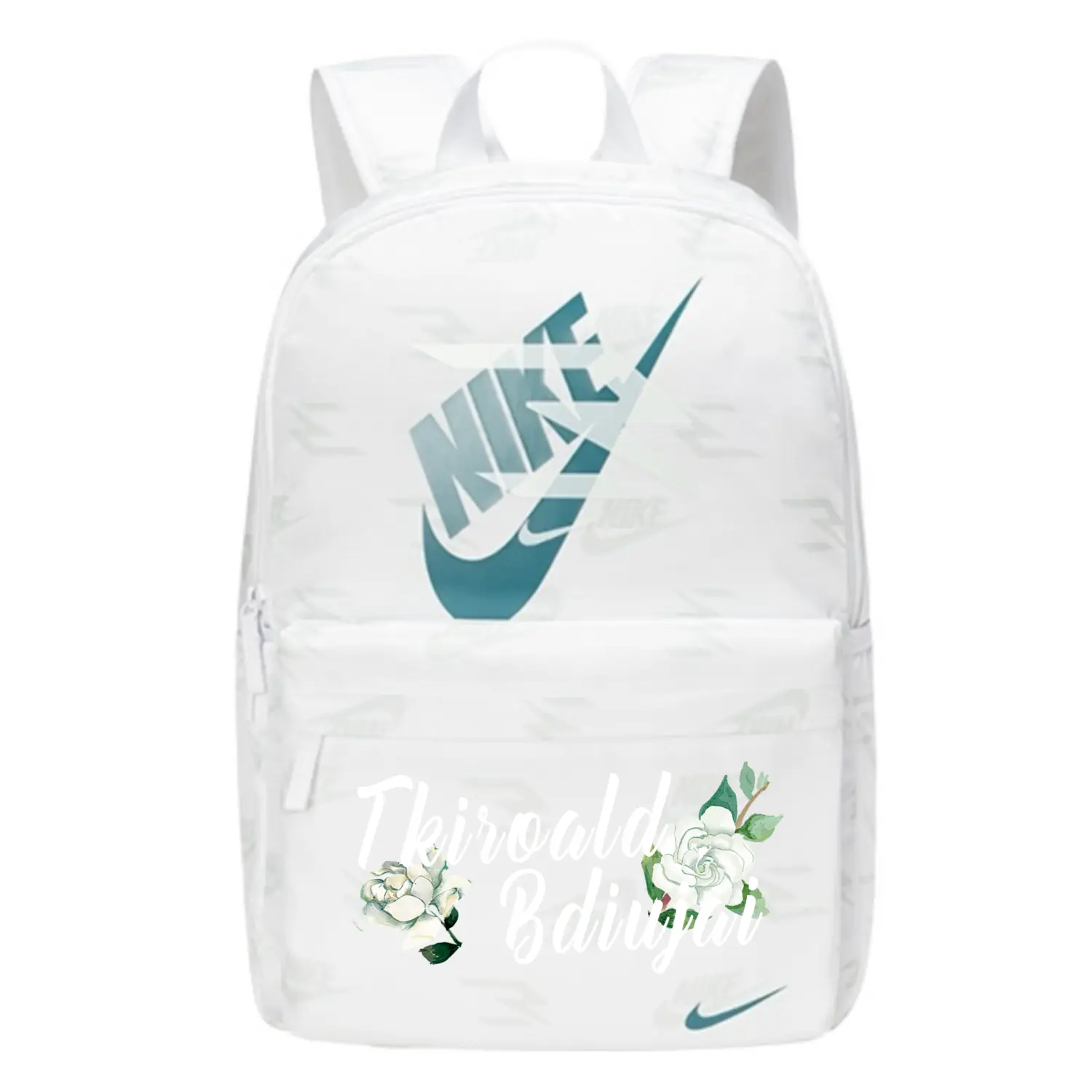 Nike Полиэстеровый рюкзак унисекс ярко-белый, Floral 
Nike Полиэстеровый рюкзак унисекс ярко-белый, Floral