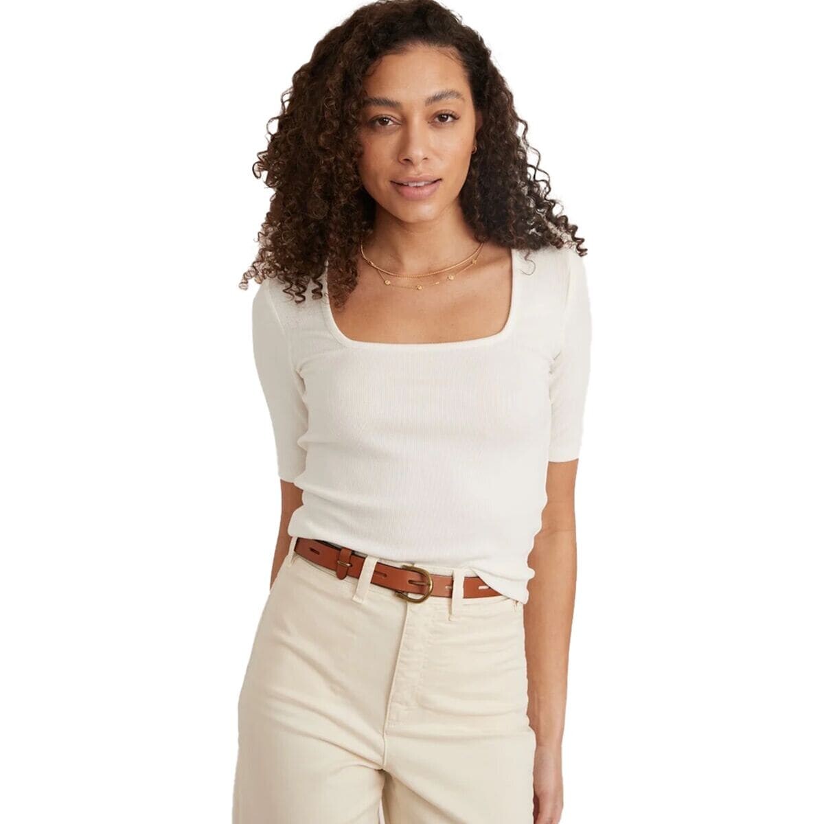 Топ lexi с квадратным вырезом Marine Layer, белый
Топ lexi с квадратным вырезом Marine Layer, белый