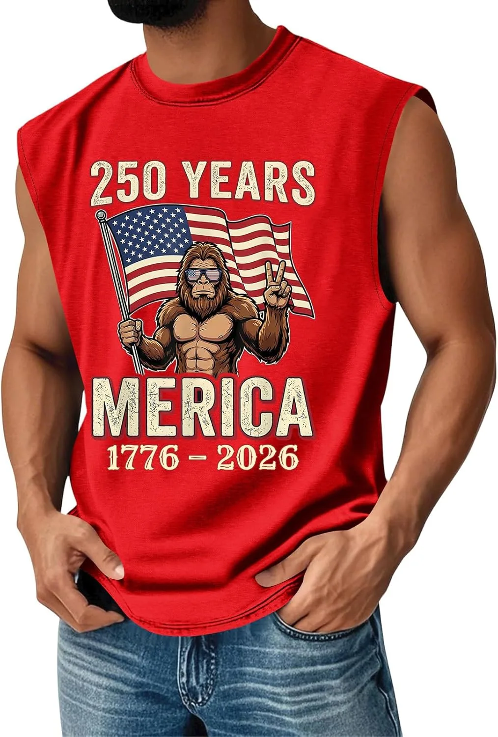 Футболка-майка мужская 250 Years Merica 1776-2026, S-3XL
Футболка-майка мужская 250 Years Merica 1776-2026, S-3XL