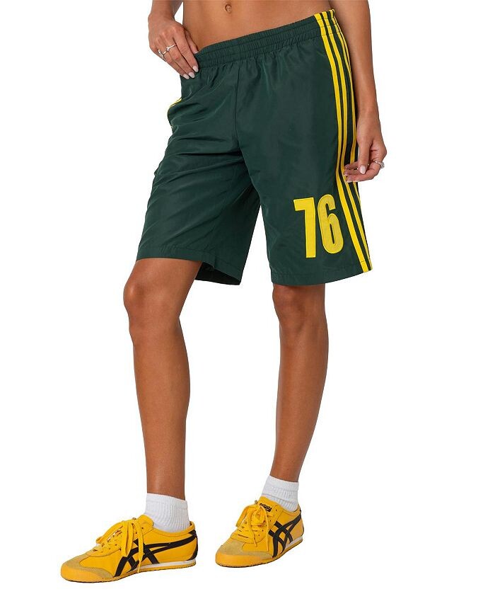 Нейлоновые шорты-бермуды Edikted 76, зеленый
Нейлоновые шорты-бермуды Edikted 76, зеленый