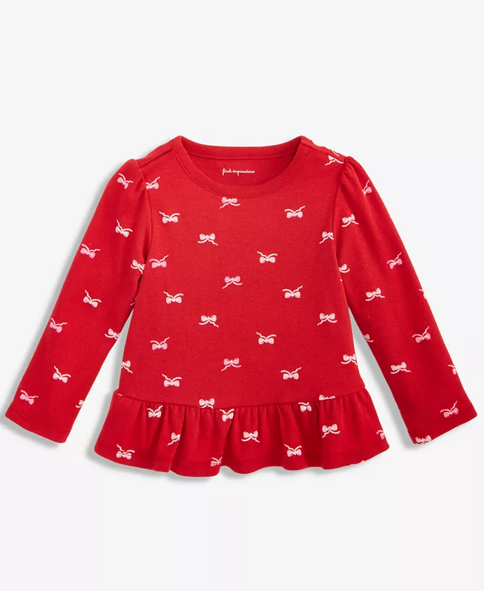 Детская футболка с длинным рукавом и забавными бантиками для девочек First Impressions, красный
Детская футболка с длинным рукавом и забавными бантиками для девочек First Impressions, красный