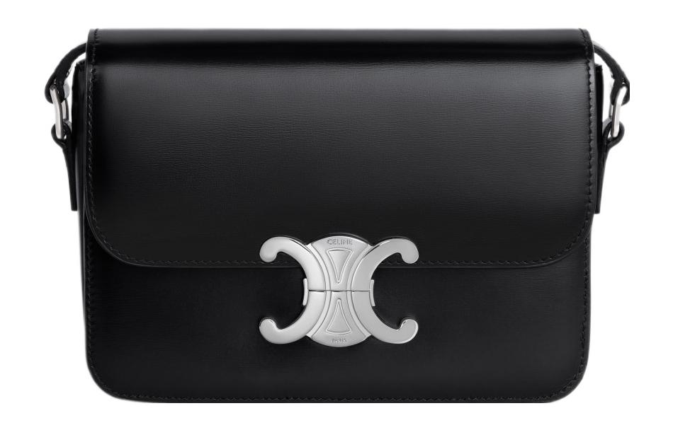 CELINE Блестящая кожаная сумка через плечо из телячьей кожи
CELINE Блестящая кожаная сумка через плечо из телячьей кожи