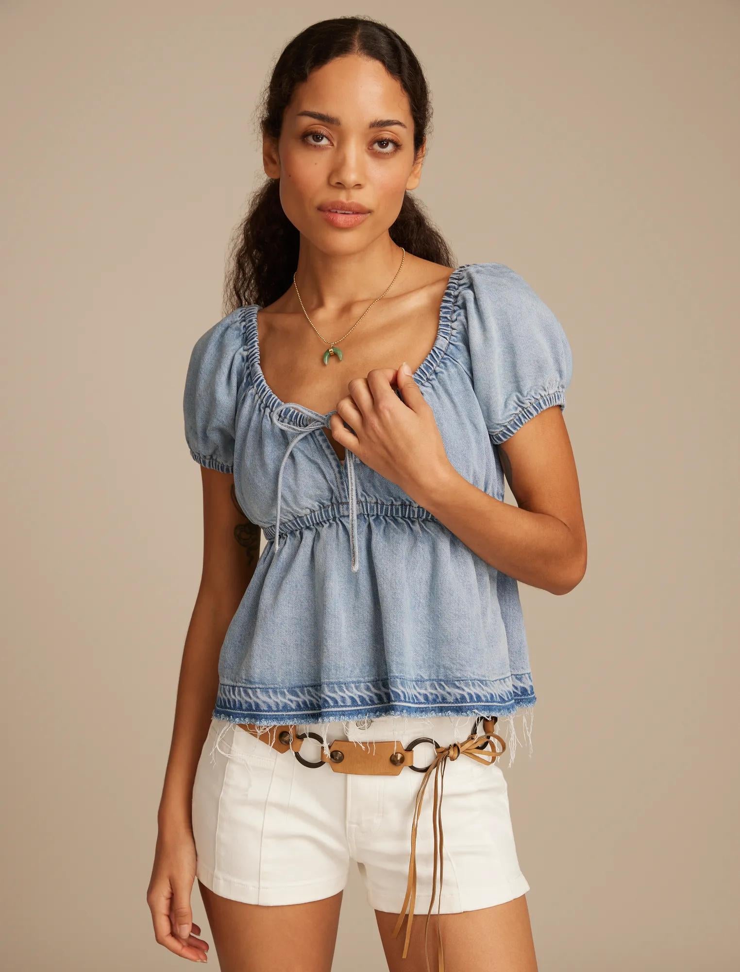 Lucky Brand Женский топ с квадратным вырезом и рукавами-фонариками, синий
Lucky Brand Женский топ с квадратным вырезом и рукавами-фонариками, синий