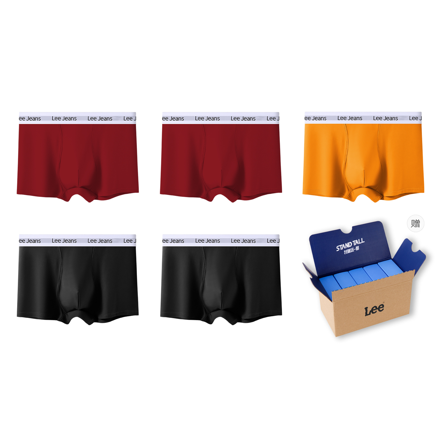 Комплект мужских трусов подарочный набор Lee, оранжевый
Комплект мужских трусов подарочный набор Lee, оранжевый