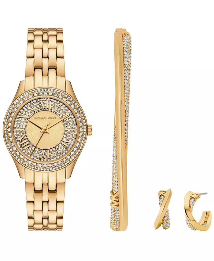 Женские часы Harlowe с тремя стрелками из нержавеющей стали золотого тона, 33 мм Michael Kors
Женские часы Harlowe с тремя стрелками из нержавеющей стали золотого тона, 33 мм Michael Kors