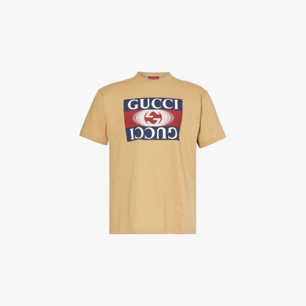 Футболка из хлопкового джерси с короткими рукавами и графическим принтом Gucci, коричневый
Футболка из хлопкового джерси с короткими рукавами и графическим принтом Gucci, коричневый