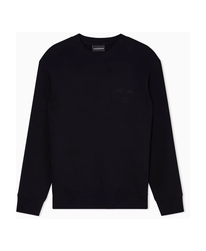 Черная толстовка с классическим круглым вырезом. Emporio Armani, черный
Черная толстовка с классическим круглым вырезом. Emporio Armani, черный