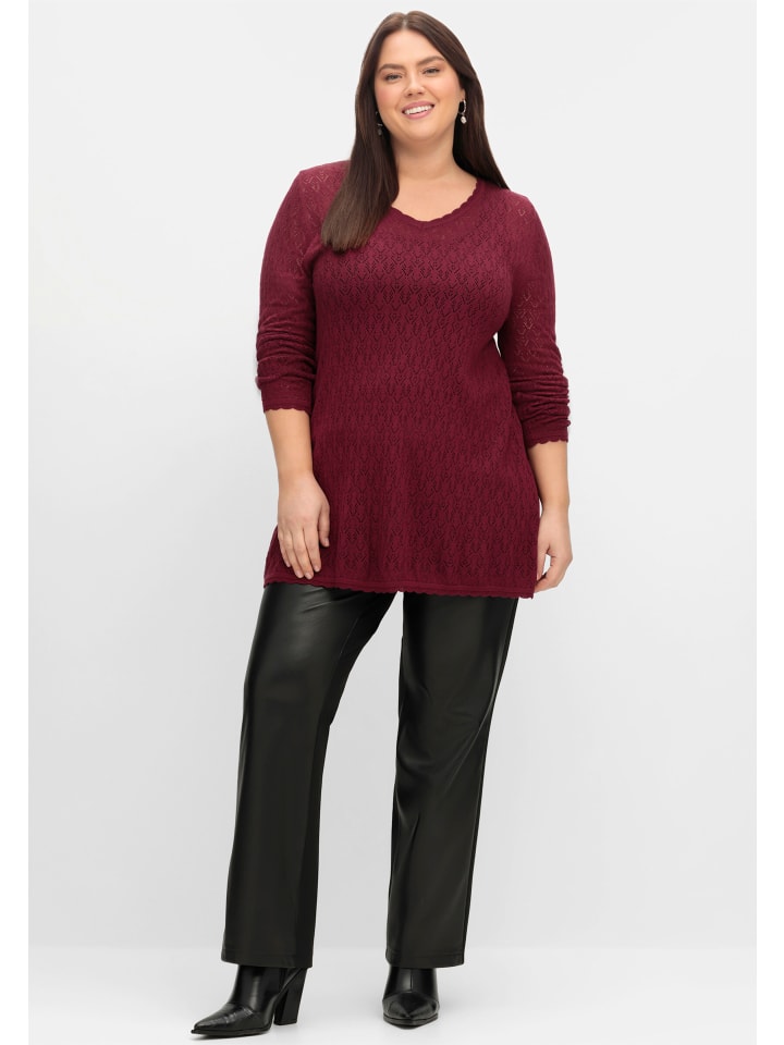 Свитер sheego, темно-красный
Свитер sheego, темно-красный