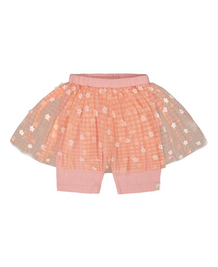 Детские велосипедные шорты с эффектом "кринкл" и цветочной сетчатой юбкой - для девочек старшего возраста Deux par Deux, розовый
Детские велосипедные шорты с эффектом "кринкл" и цветочной сетчатой юбкой - для девочек старшего возраста Deux par Deux, розовый