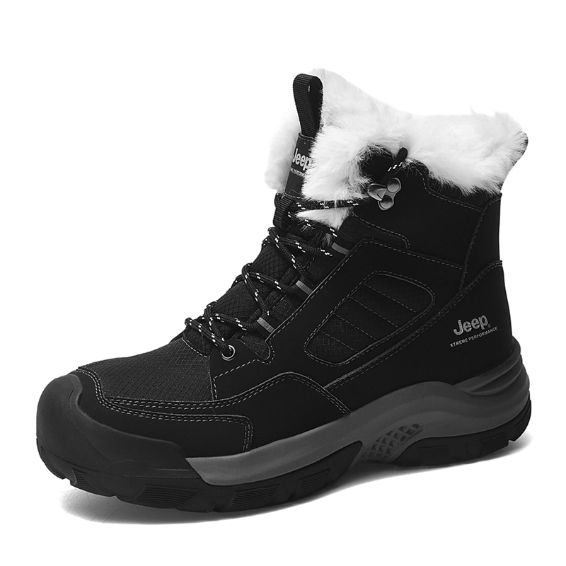 Jeep Тёплые износостойкие амортизирующие короткие снежные ботинки мужские Black, цвет Black 
Jeep Тёплые износостойкие амортизирующие короткие снежные ботинки мужские Black, цвет Black
