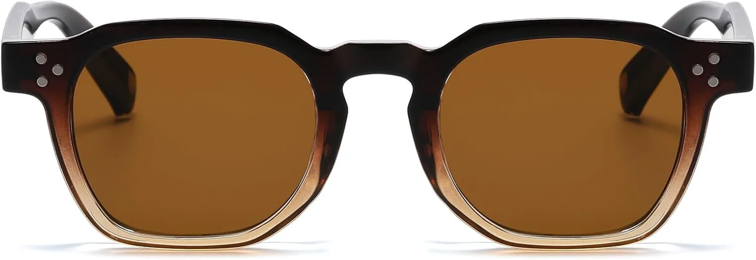 Солнцезащитные очки LJCZKA винтажные, маленькие, квадратные, для женщин и мужчин, классические многоугольные, модные, с защитой от УФ-излучения UV400, Brown
Солнцезащитные очки LJCZKA винтажные, маленькие, квадратные, для женщин и мужчин, классические многоугольные, модные, с защитой от УФ-излучения UV400, Brown