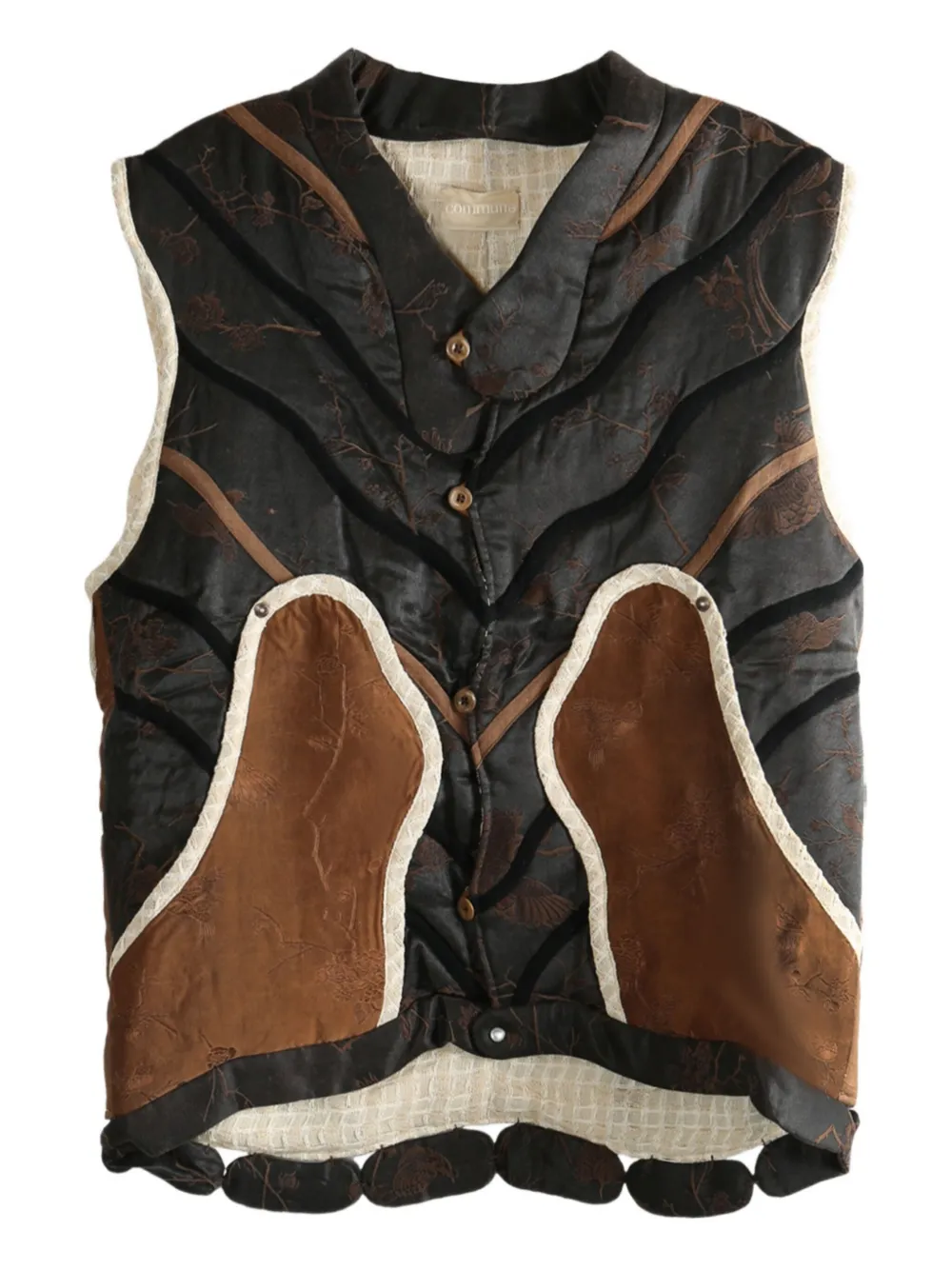 Стеганый топ со вставками COMMUNS, коричневый
Стеганый топ со вставками COMMUNS, коричневый