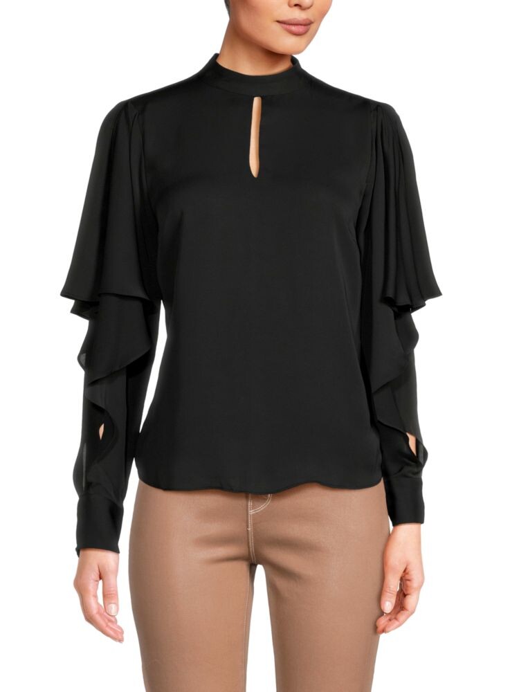 Блузка Mina с оборками и каплевидным вырезом Elie Tahari, цвет Noir
Блузка Mina с оборками и каплевидным вырезом Elie Tahari, цвет Noir