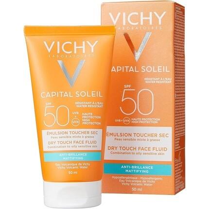 Capital Soleil Матирующий солнцезащитный крем для лица Dry Touch Spf 50 50 мл, Vichy
Capital Soleil Матирующий солнцезащитный крем для лица Dry Touch Spf 50 50 мл, Vichy