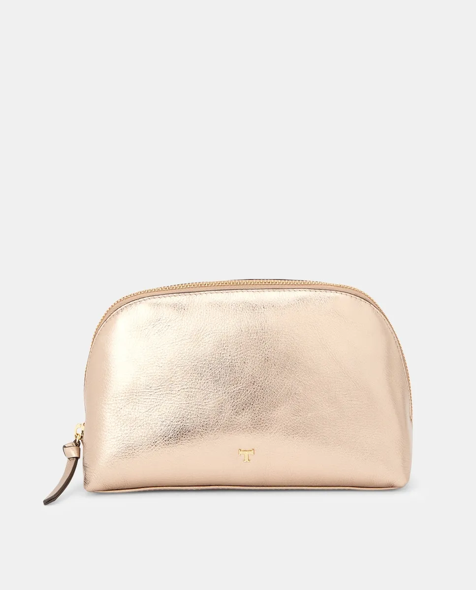 Круглая косметичка с принтом змеи Latouche, серебряно-бежевый
Круглая косметичка с принтом змеи Latouche, серебряно-бежевый