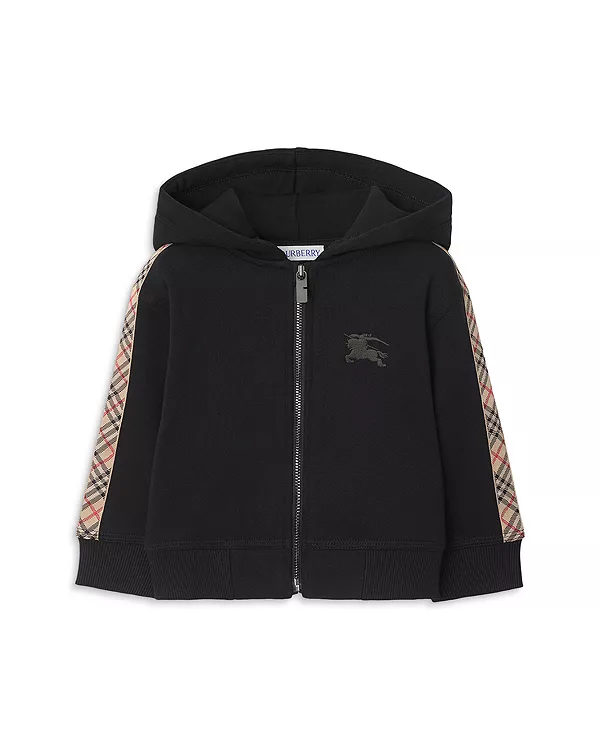 Детская хлопковая толстовка на молнии с клетчатой отделкой - для малышей. Burberry, черный
Детская хлопковая толстовка на молнии с клетчатой отделкой - для малышей. Burberry, черный