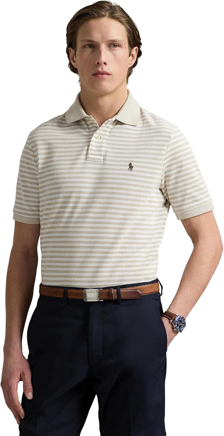 POLO RALPH LAUREN Мужская классическая полосатая поло из сетки, Classic Khaki/White, Белый, POLO RALPH LAUREN Мужская классическая полосатая поло из сетки, Classic Khaki/White
POLO RALPH LAUREN Мужская классическая полосатая поло из сетки, Classic Khaki/White, Белый, POLO RALPH LAUREN Мужская классическая полосатая поло из сетки, Classic Khaki/White