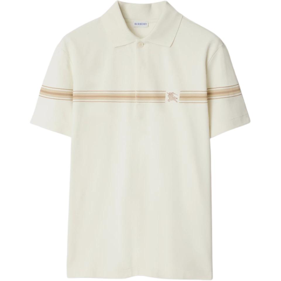 Полосатая хлопковая поло Burberry, белый
Полосатая хлопковая поло Burberry, белый