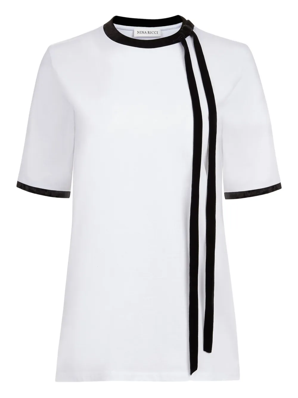 Футболка с бархатной отделкой Nina Ricci, белый
Футболка с бархатной отделкой Nina Ricci, белый