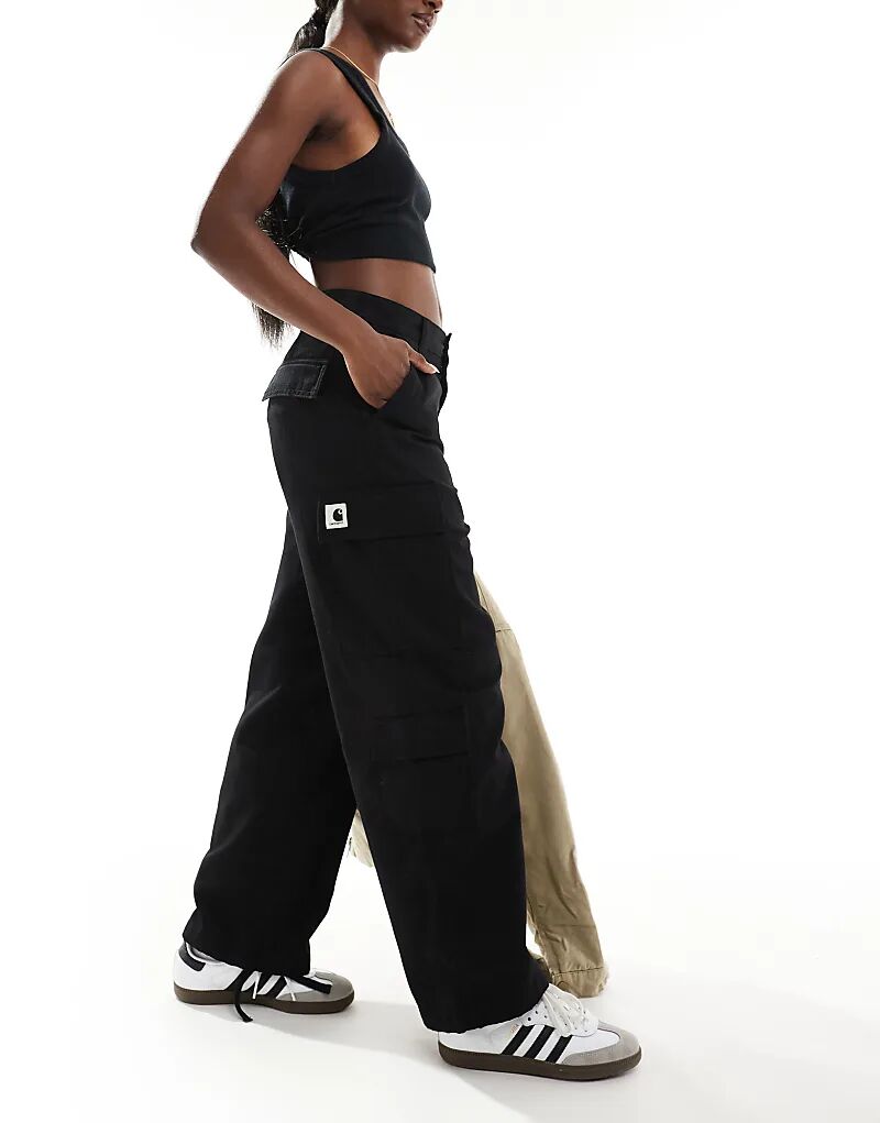 Брюки Kingsley с завязками на манжетах черного цвета Carhartt WIP
Брюки Kingsley с завязками на манжетах черного цвета Carhartt WIP