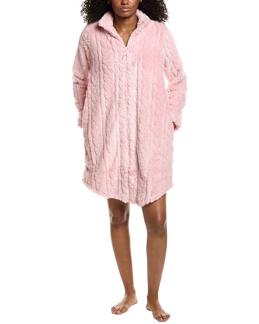 Плюшевый короткий халат на молнии Эллен Трейси Ellen Tracy, розовый
Плюшевый короткий халат на молнии Эллен Трейси Ellen Tracy, розовый