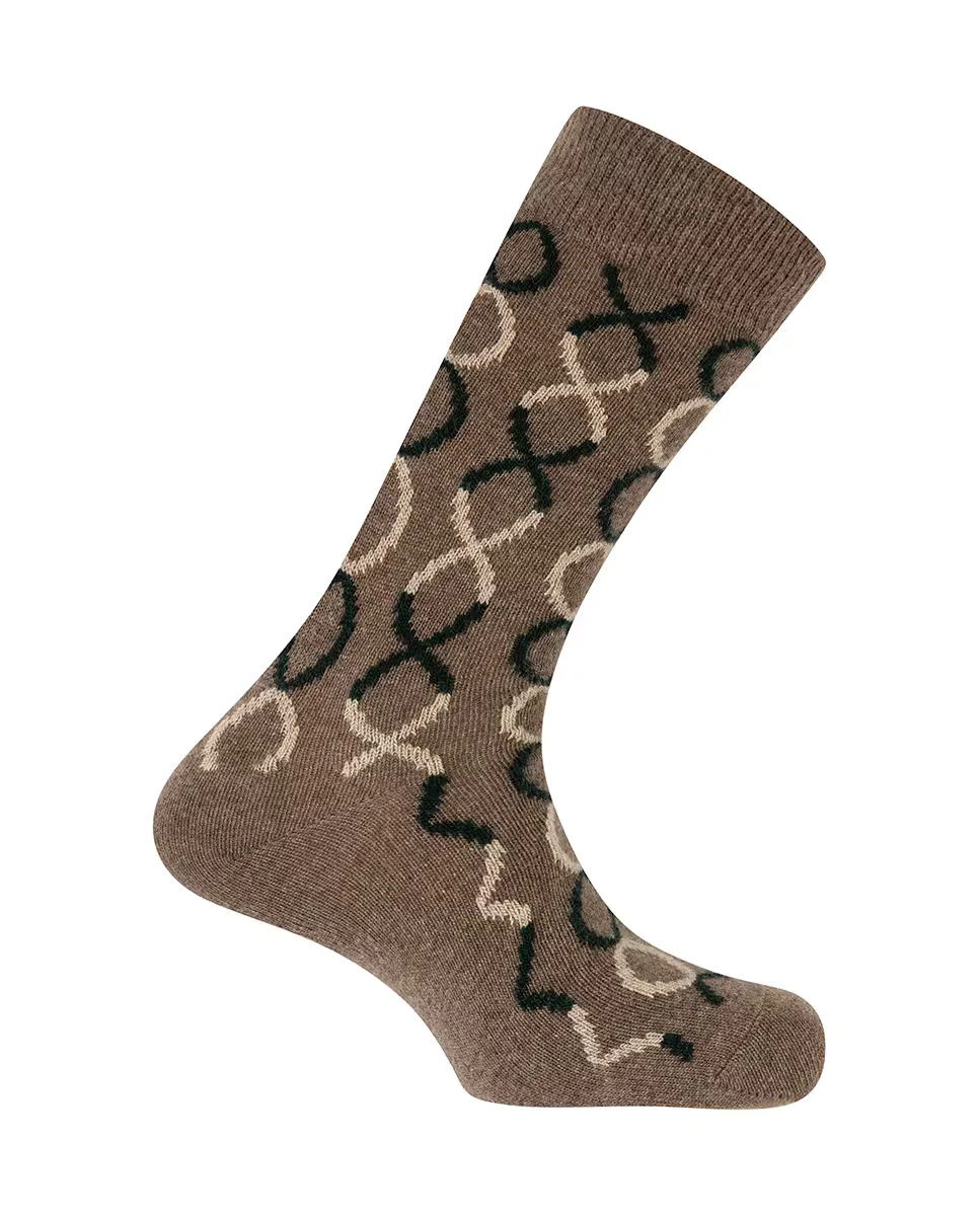 Мужские носки из кашемира/шерсти с коричневыми кружками Punto Blanco
Мужские носки из кашемира/шерсти с коричневыми кружками Punto Blanco