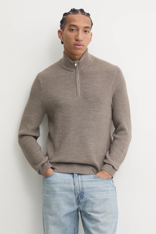 Шерстяной свитер Abercrombie & Fitch, коричневый
Шерстяной свитер Abercrombie & Fitch, коричневый