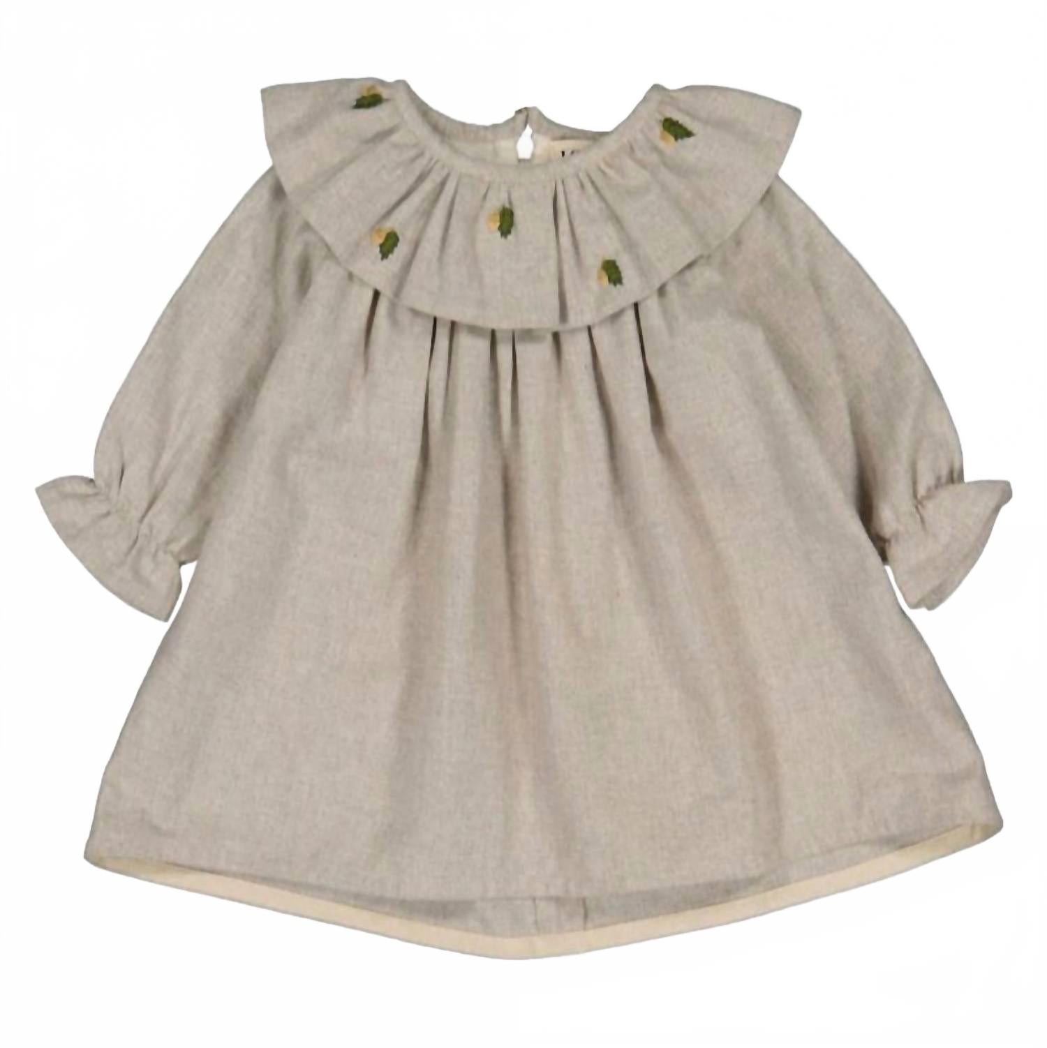 Детское платье с вышивкой в кремовом цвете Loir Paris
Детское платье с вышивкой в кремовом цвете Loir Paris