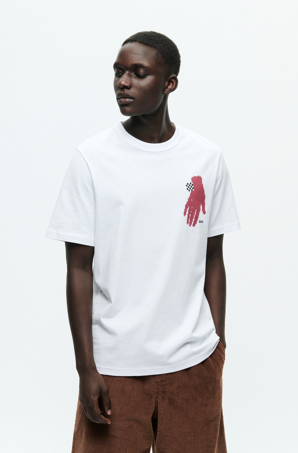 Футболка с принтом WWBOBBY WOOD WOOD, кремовый 
Футболка с принтом WWBOBBY WOOD WOOD, кремовый