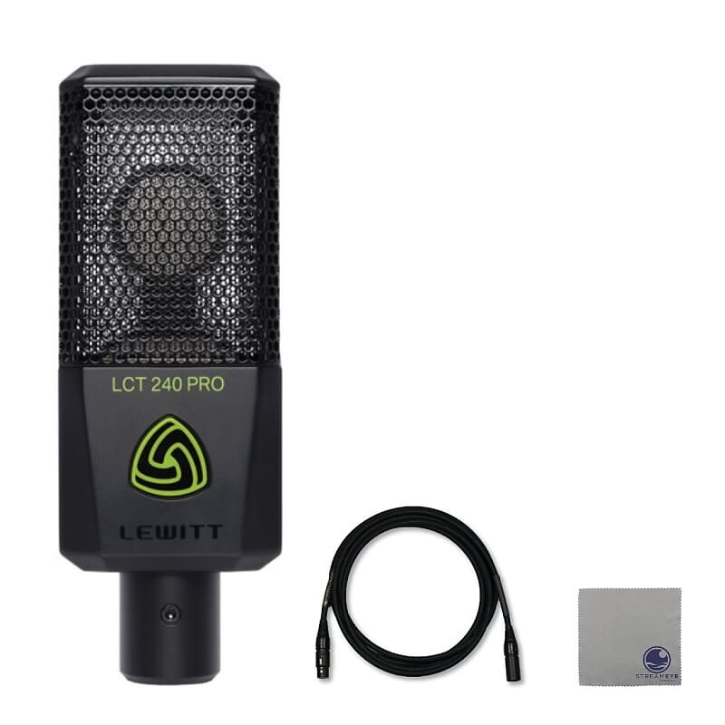 Конденсаторный микрофон Lewitt LCT-240-PRO-BLK Large-Diaphragm Condenser Microphone
Конденсаторный микрофон Lewitt LCT-240-PRO-BLK Large-Diaphragm Condenser Microphone