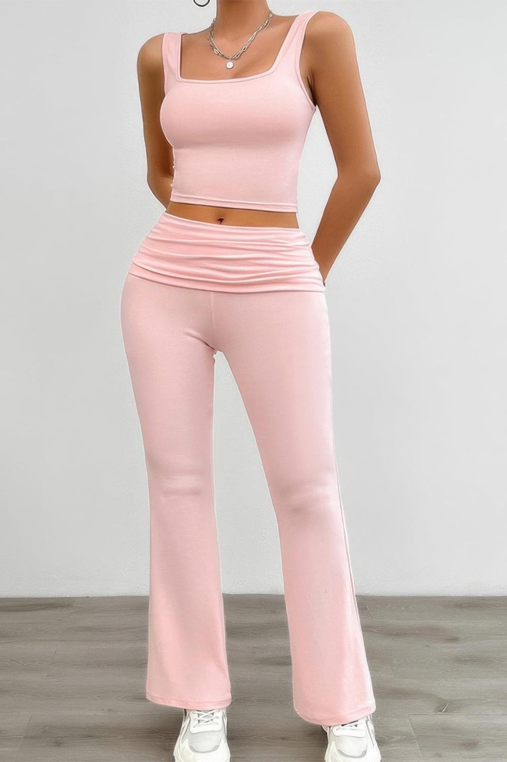 Два комплекта с квадратным вырезом и плиссированными деталями без рукавов TRUEDAMES, розовый
Два комплекта с квадратным вырезом и плиссированными деталями без рукавов TRUEDAMES, розовый