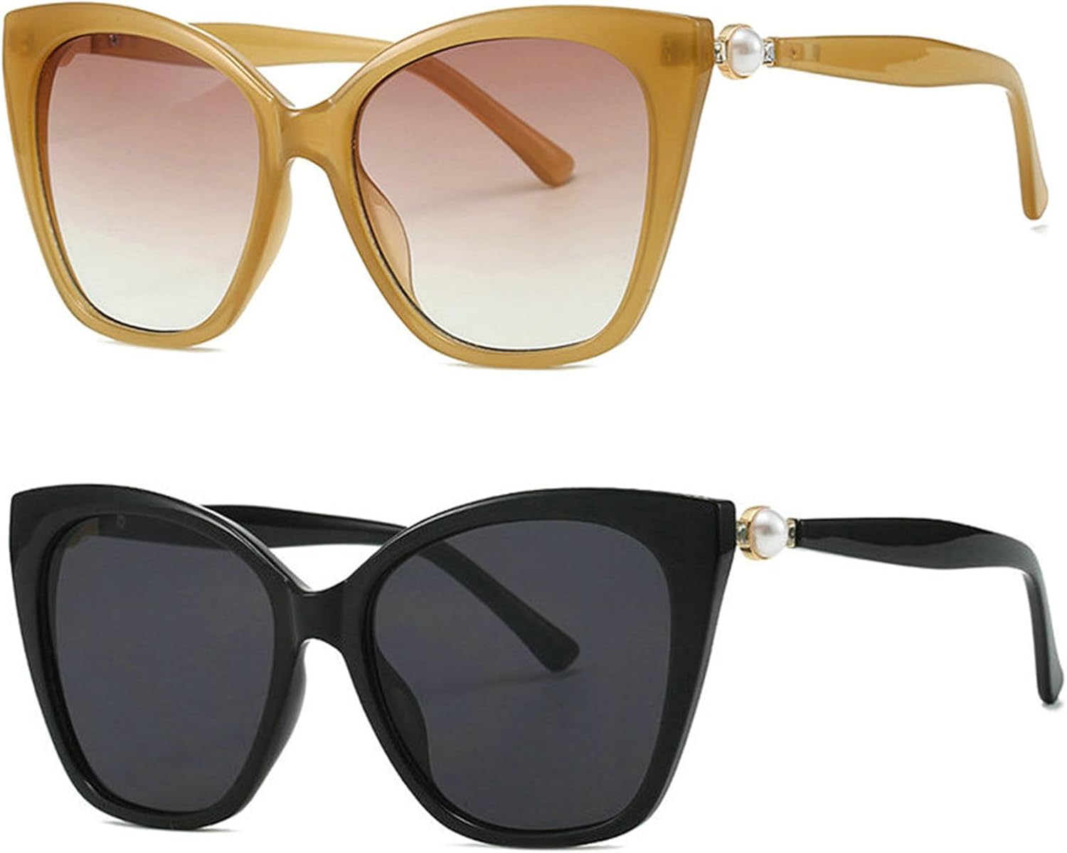 Willochra — большие солнцезащитные очки с блестящими кристаллами и стразами для женщин в стиле ретро, блестящие жемчужные очки «кошачий глаз» с кристаллами, Black+brown
Willochra — большие солнцезащитные очки с блестящими кристаллами и стразами для женщин в стиле ретро, блестящие жемчужные очки «кошачий глаз» с кристаллами, Black+brown