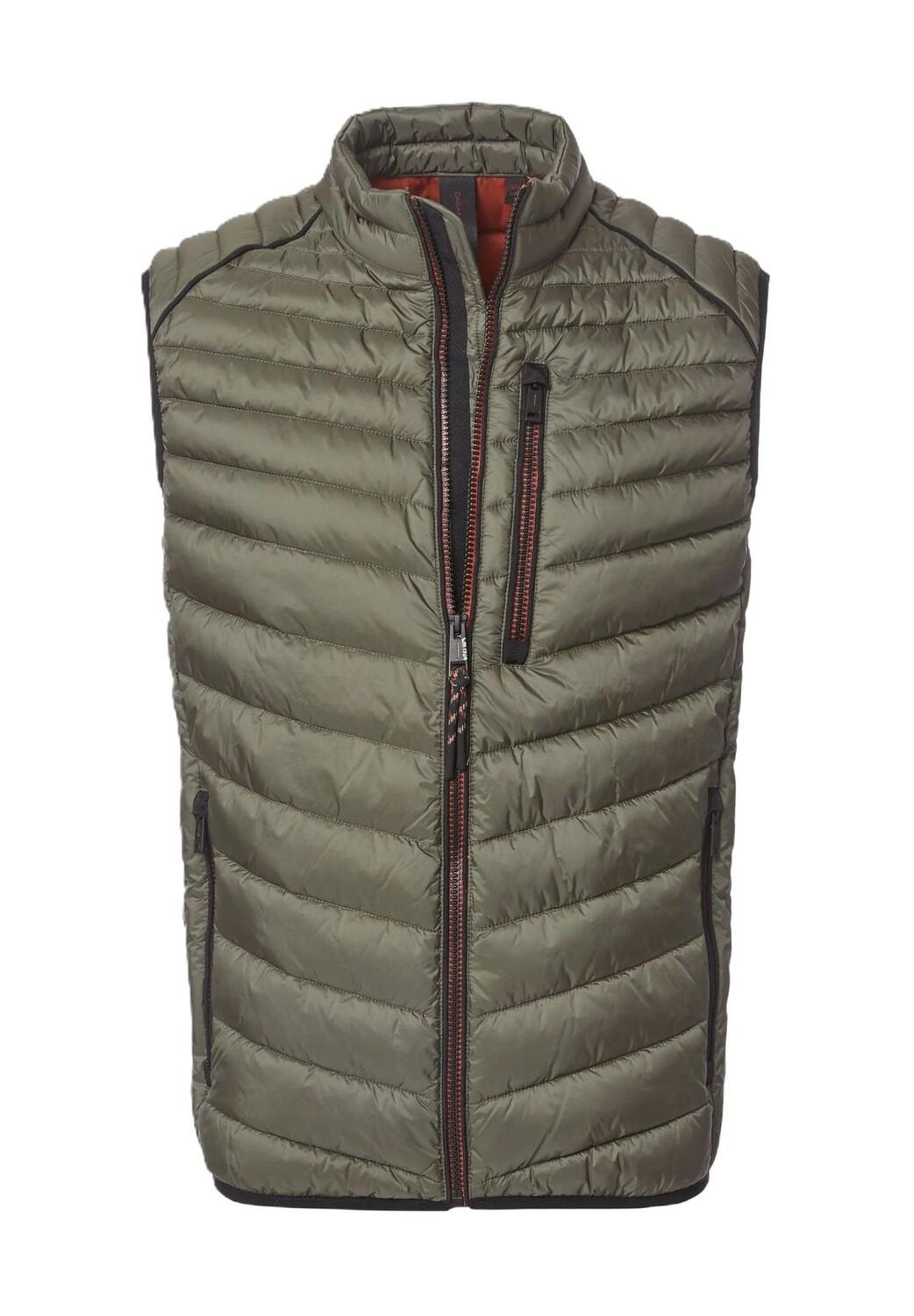 Жилет стеганый, воротник стойка, мужской CASAMODA, зеленый
Жилет стеганый, воротник стойка, мужской CASAMODA, зеленый