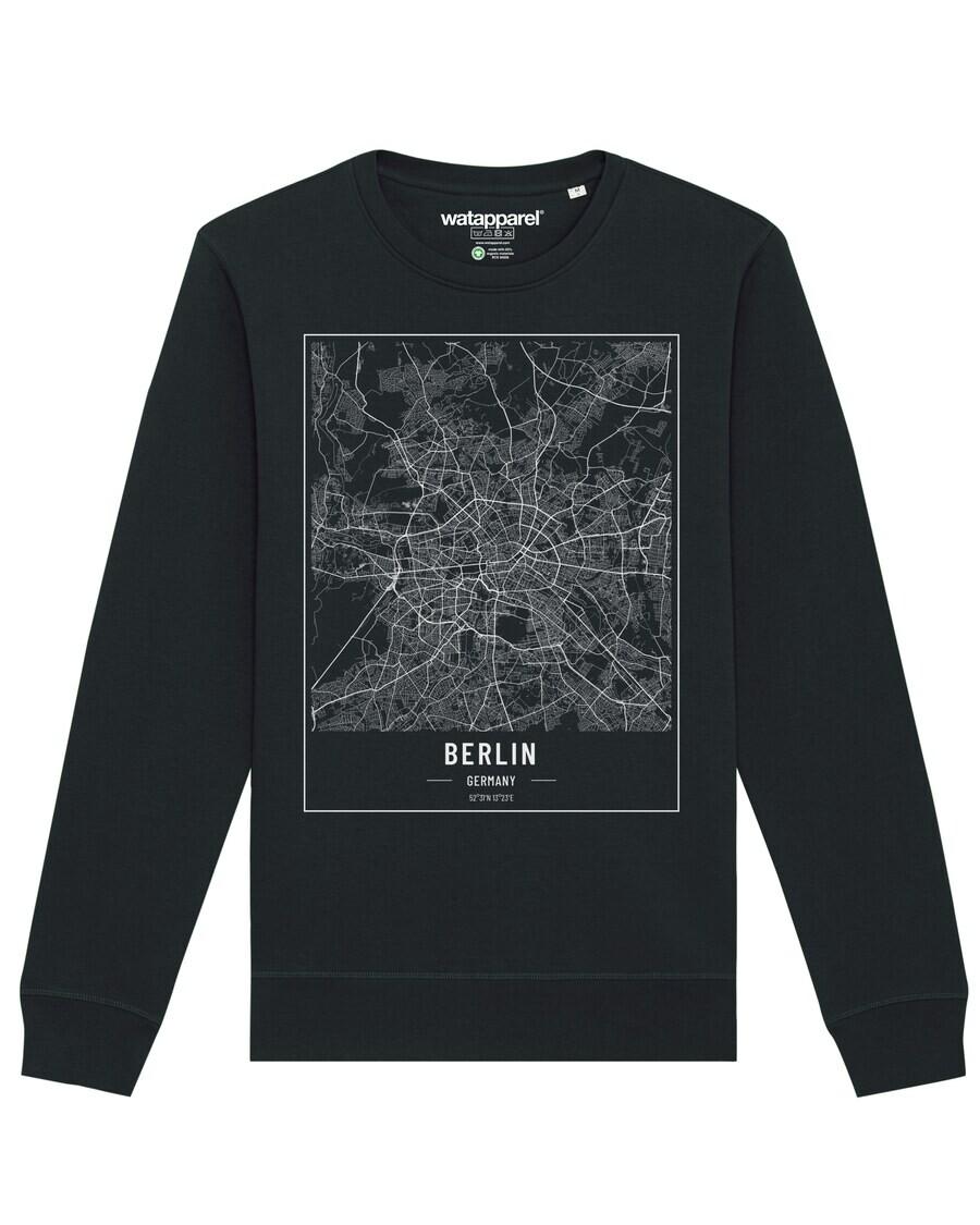 Свитер Watapparel Sweatshirt City maps Berlin Landkarte, черный
Свитер Watapparel Sweatshirt City maps Berlin Landkarte, черный