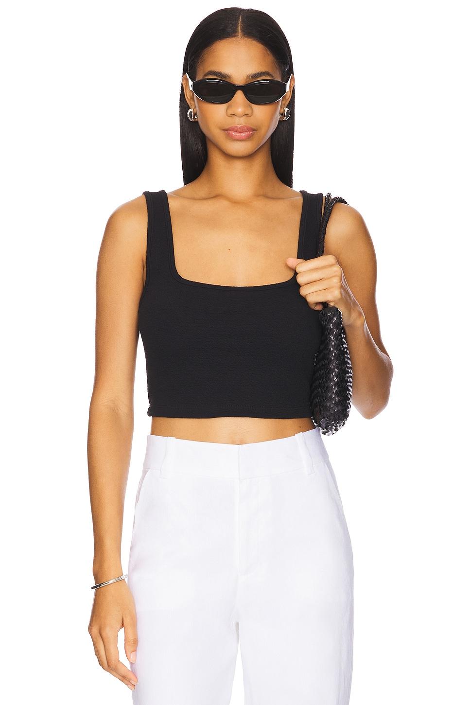 Жаккардовый топ с принцессными вытачками Enza Costa, black
Жаккардовый топ с принцессными вытачками Enza Costa, black